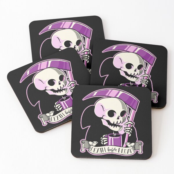 Item preview, Death before decaf designed and sold by x-trashpanda.