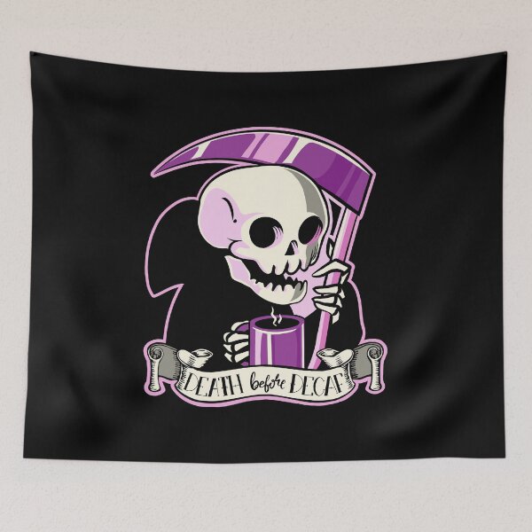 Item preview, Death before decaf designed and sold by x-trashpanda.