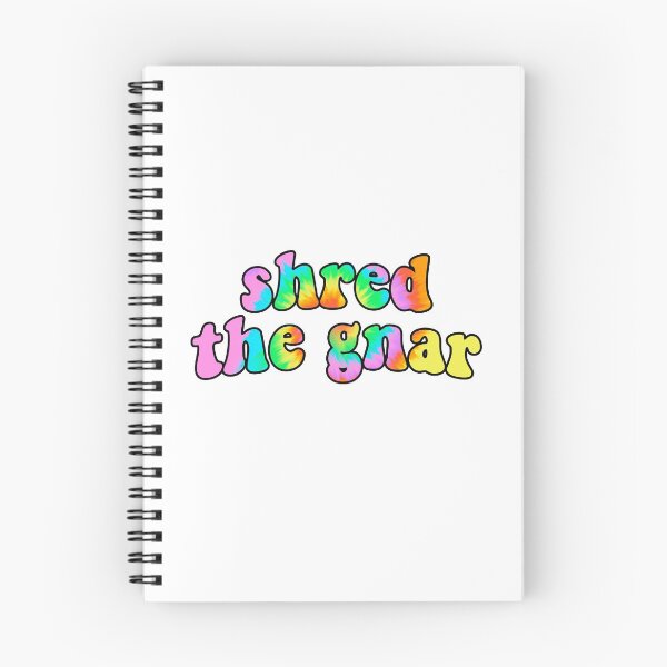Item preview, shred the gnar retro tie dye quote designed and sold by daybydayna.