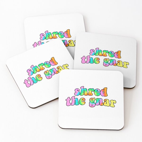 Item preview, shred the gnar retro tie dye quote designed and sold by daybydayna.