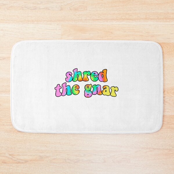 Item preview, shred the gnar retro tie dye quote designed and sold by daybydayna.