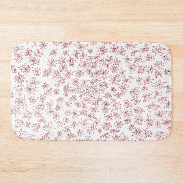 Item preview, floral, red on white designed and sold by dnparker.