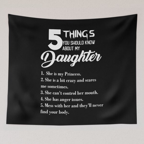 Item preview, 5 Things You Should Know About My Daughter Fathers Day designed and sold by BaseStore.