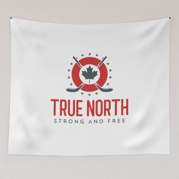 Item preview, True North Strong and Free Hockey Canada Maple Leaf designed and sold by Hockeyism.