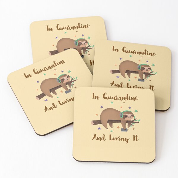 Item preview, Quarantine Sloth Pun for Introverts designed and sold by Life Is Beautiful.