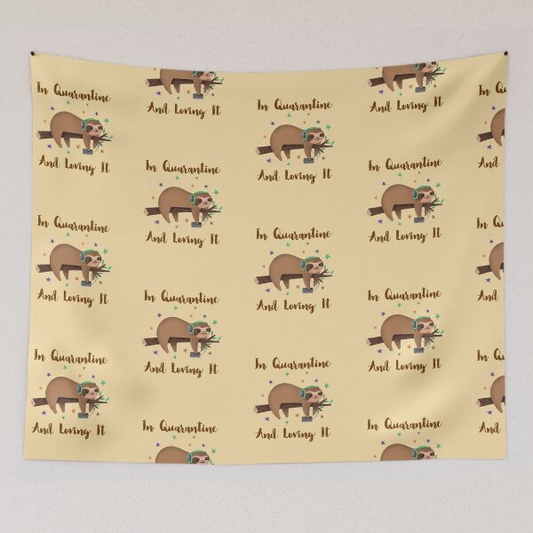 Item preview, Quarantine Sloth Pun for Introverts designed and sold by Life Is Beautiful.