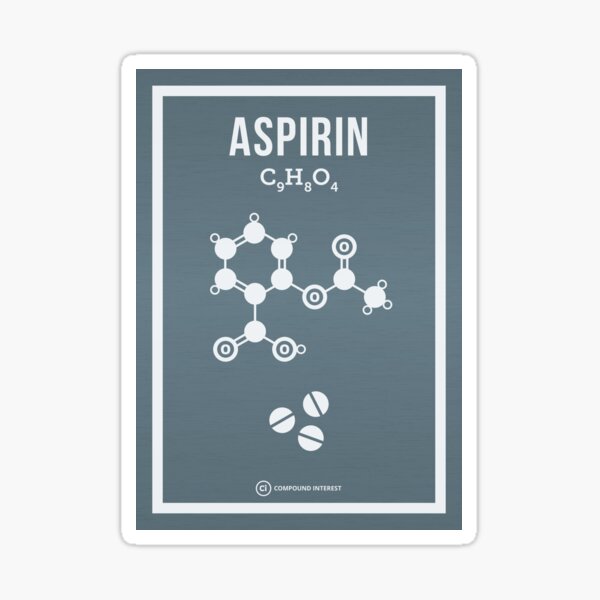 Aspirin Sticker