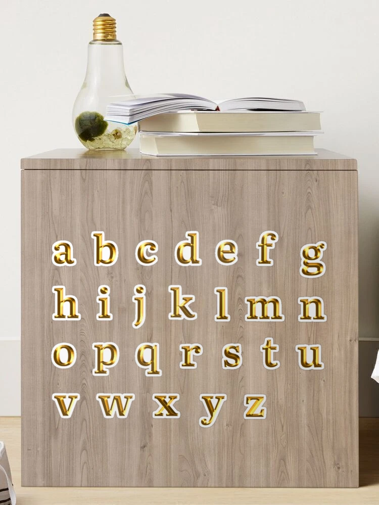 Arbee Sticker, Alphabet Large- Gold – Lincraft