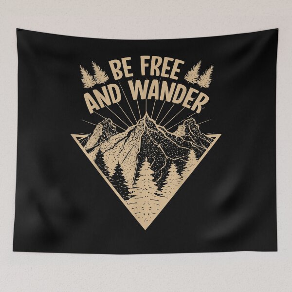Item preview, Be Free And Wander Hiking Nature Hikers Gift designed and sold by shirleyfinley.