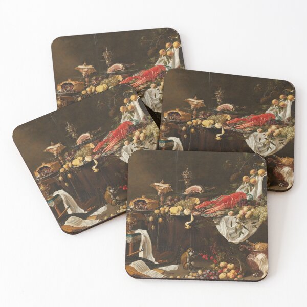Item preview, Banquet Still Life by Adriaen van Utrecht, Flemish, 1644 designed and sold by Shapes-Mania.