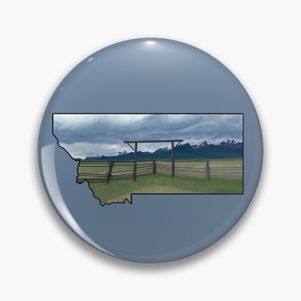 Item preview, Montana Silhouette - Mountain Storm Over The Old Corral designed and sold by EcoElsa.