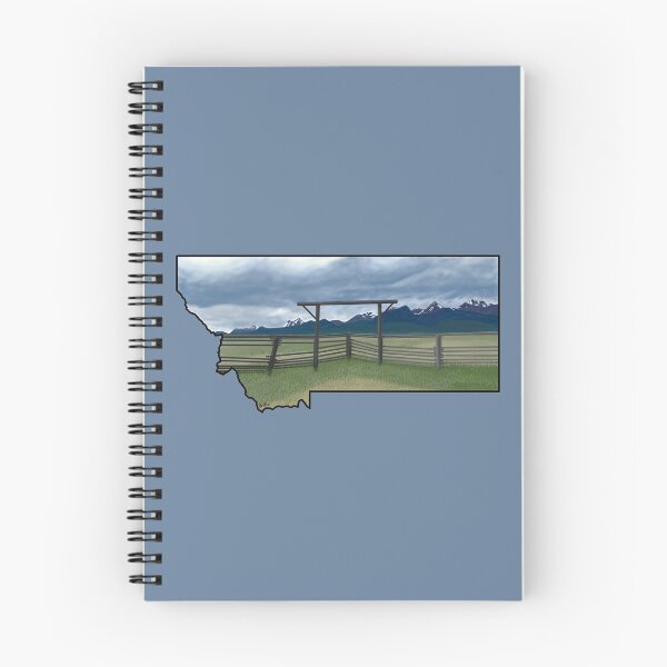 Item preview, Montana Silhouette - Mountain Storm Over The Old Corral designed and sold by EcoElsa.