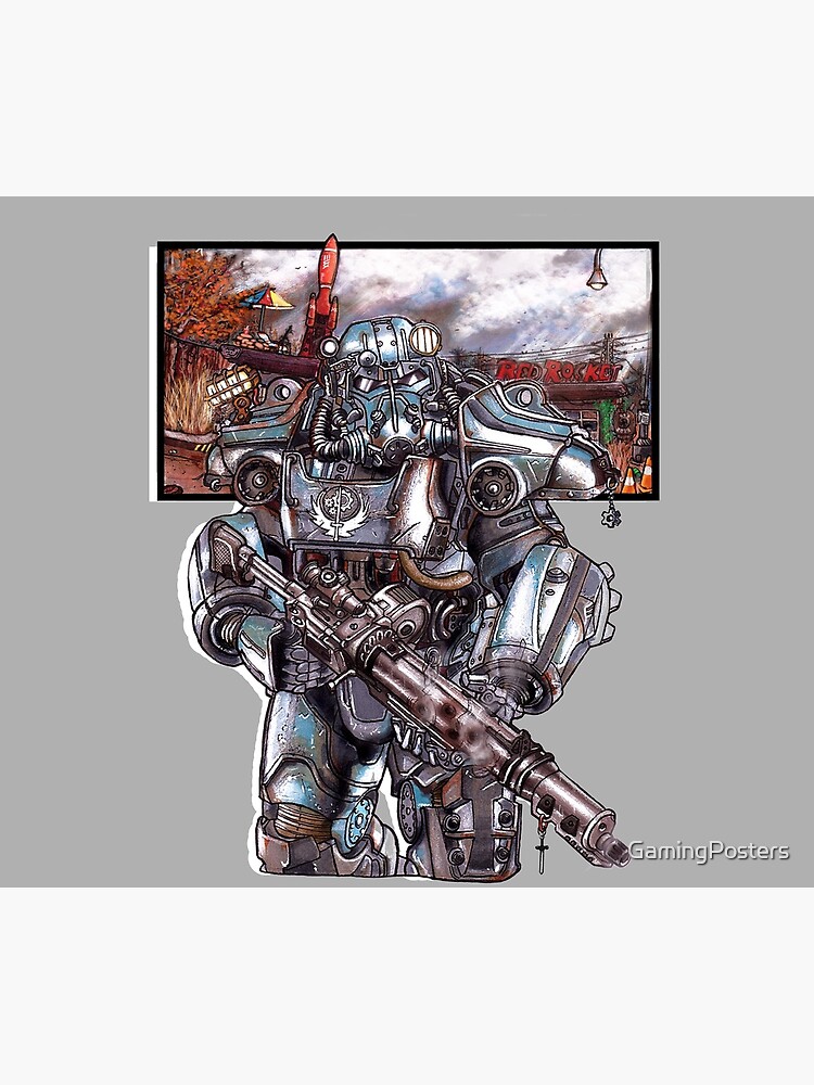 Fallout 4: Brotherhood of Steel Soldier Art by GamingPosters