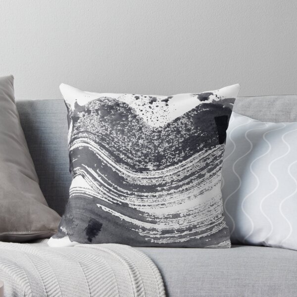 Item preview, ink explorations (014) - abstract black ink brush stroke painting designed and sold by expl-rations.