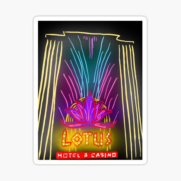 Lotus Hotel And Casino Sticker For Sale By Dagnyrose Redbubble