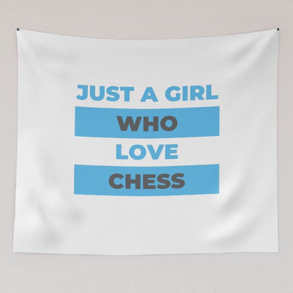 Item preview, Just A Girl Who Loves Chess designed and sold by lodarohit.