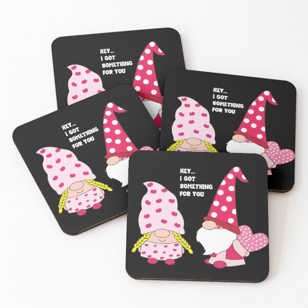 Item preview, Gnomes Holding Heart Valentines Hey I Got Something For You designed and sold by YueHeng Creates ⭐⭐⭐⭐⭐.
