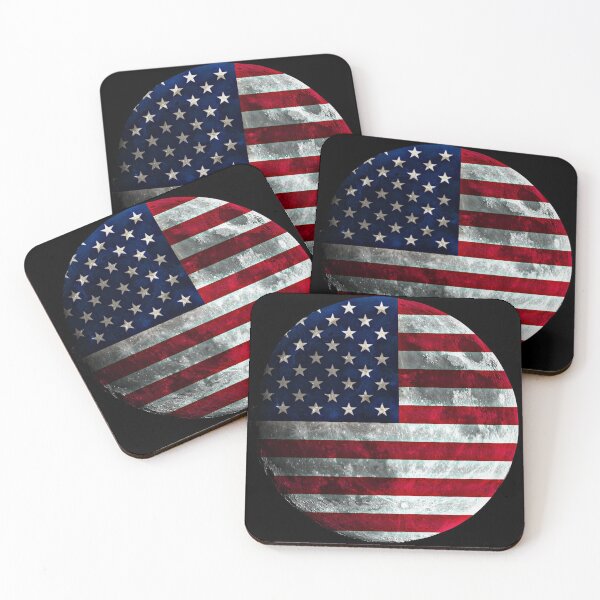 Item preview, American flag on a moon designed and sold by JD TREND.