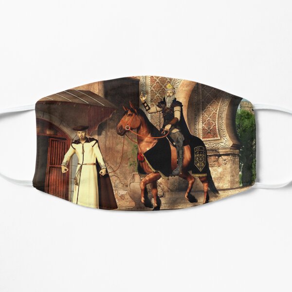 Mordechai and Haman Flat Mask