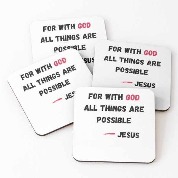 Item preview, For With God All Things Are Possible -Jesus designed and sold by Calebchc.
