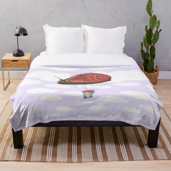 Travel by Snail Throw Blanket
