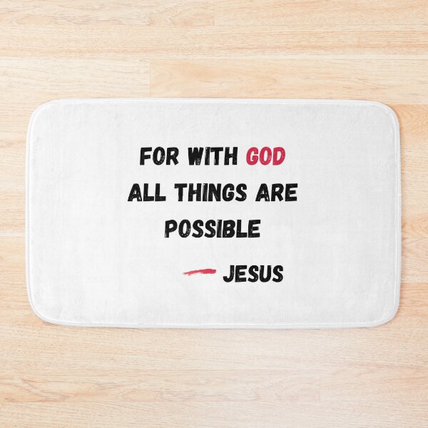 Item preview, For With God All Things Are Possible -Jesus designed and sold by Calebchc.