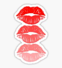 Red Lips Fashion Sticker