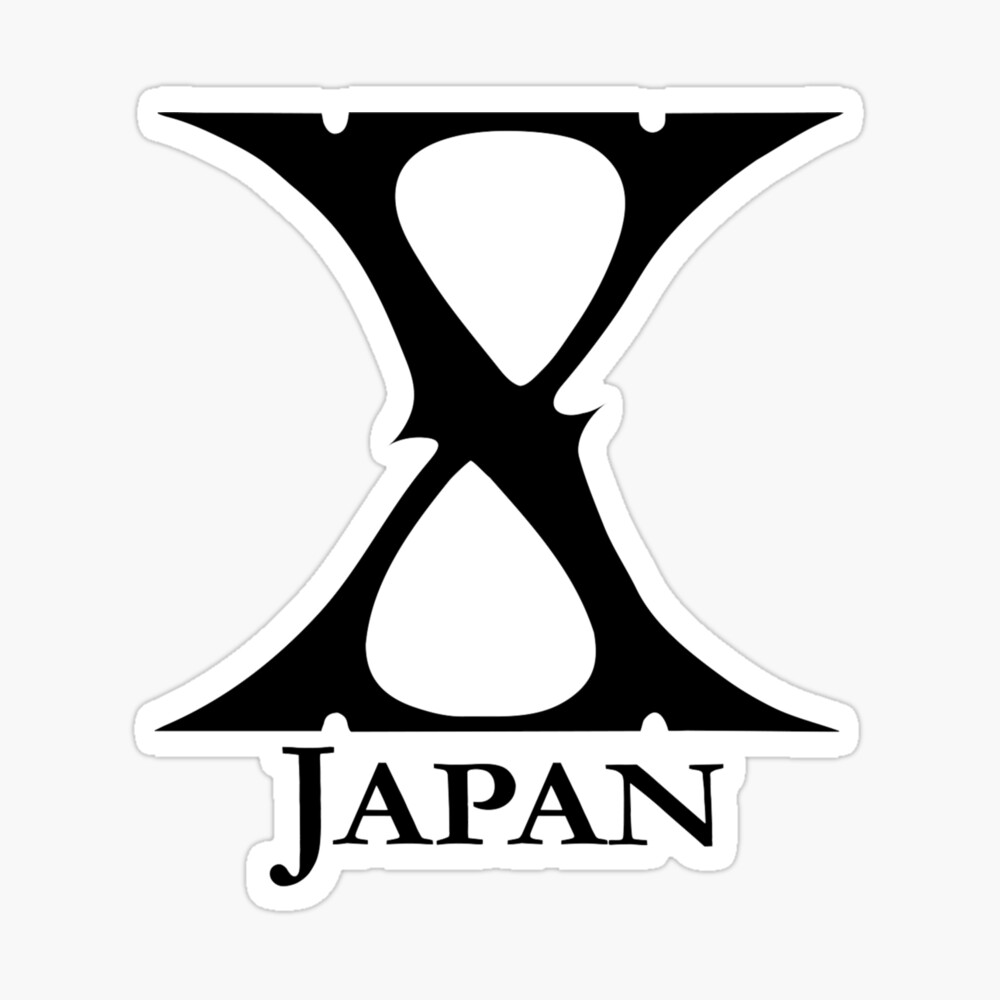 X Japan Logo Black Poster By Xjapanstickers Redbubble