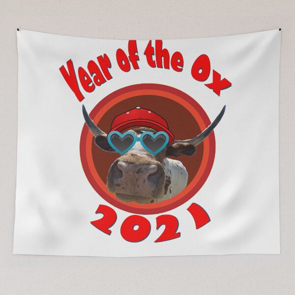 Item preview, Year of the Ox Red Hat and Sunglasses Transparent Background designed and sold by AliCatOriginals.