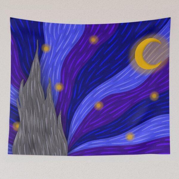 Item preview, Cartoon starry night designed and sold by Sierra Englund.