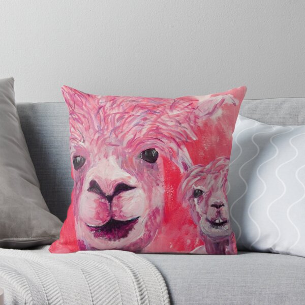 Item preview, Red Alpaca Art - cute alpaca couple designed and sold by carolineskinnerart.