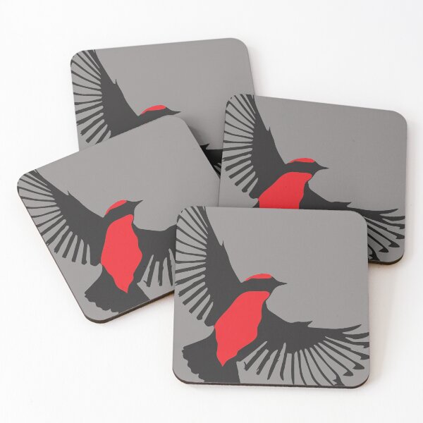Item preview, Powerful Vermillion Flycatcher designed and sold by Rosa Elena Albornoz Mendez.