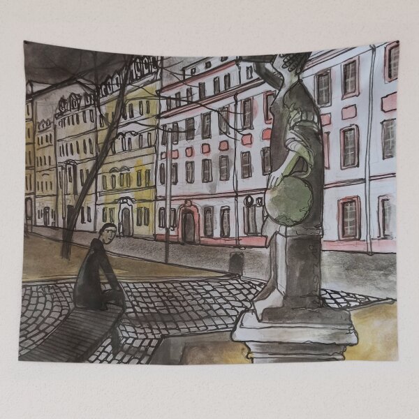 Item preview, On the main street designed and sold by UMA Urban Sketch.