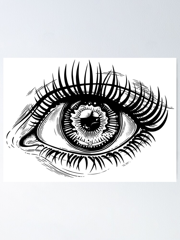 Black and Grey Realism Eye Tattoo - Love n Hate