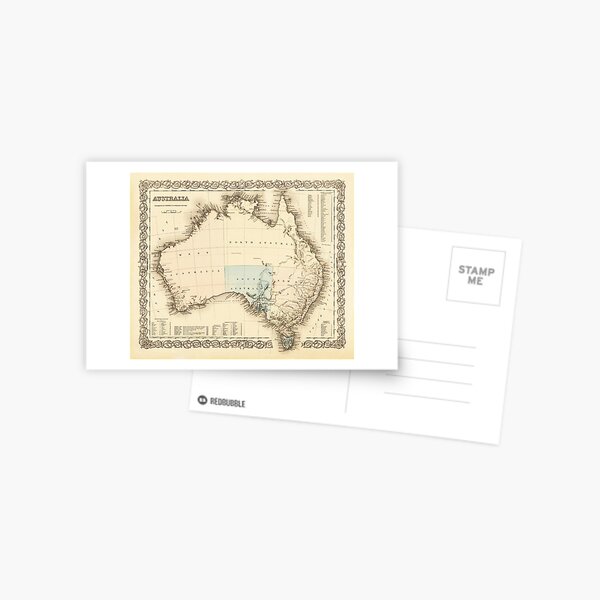 Item preview, MAP of MYSTERIOUS AUSTRALIA  c. 1850 designed and sold by Daniel Hagerman.