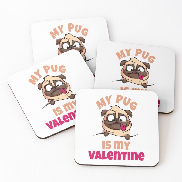 Item preview, My Pug Is My Valentine designed and sold by brooklyntowner.