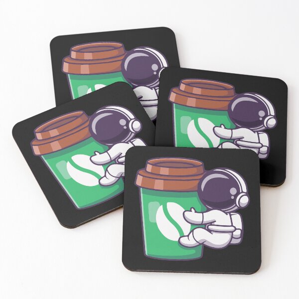Item preview, Funny Astranaut with Coffee cup designed and sold by Cutefy.