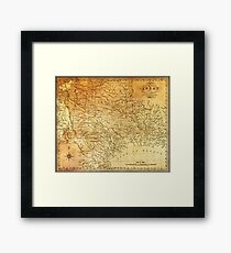MAP of the REPUBLIC of TEXAS 1841 Framed Print