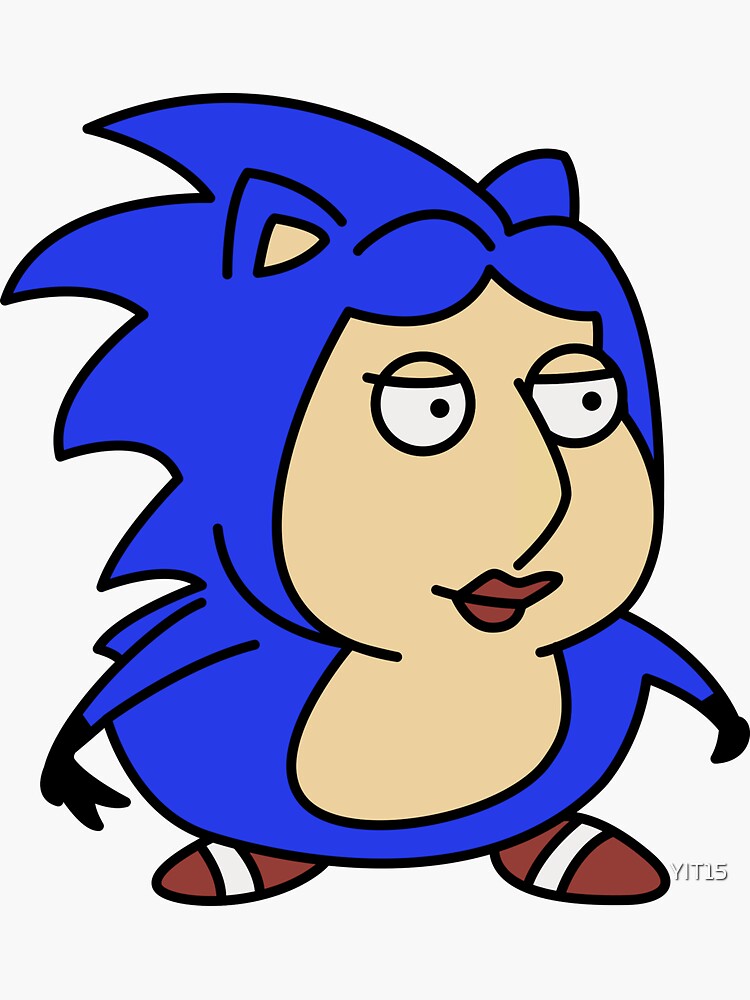 Sonic the hedgehog in family guy style
