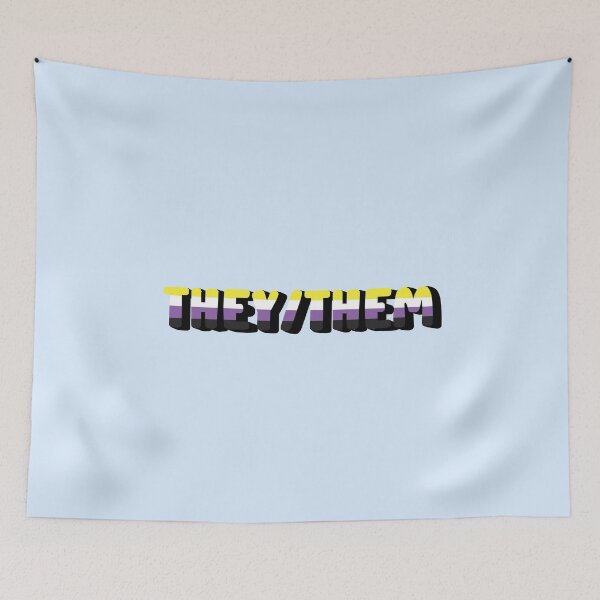 Item preview, Non Binary Pride Flag They/Them Pronoun designed and sold by EuropaPrints.