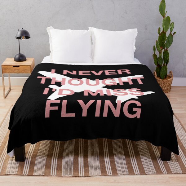 Item preview, I never thought I'd miss flying - Covid Business Travel [white,pink] designed and sold by bellatierra.