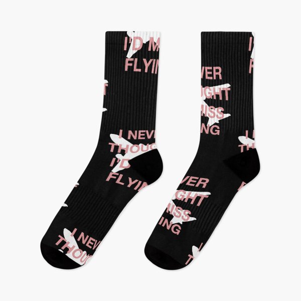 Item preview, I never thought I'd miss flying - Covid Business Travel [white,pink] designed and sold by bellatierra.