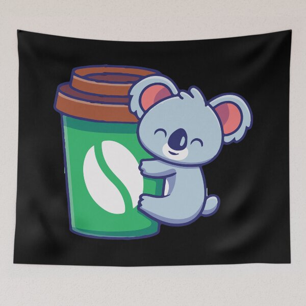 Item preview, Funny koala with Coffee cup designed and sold by Cutefy.