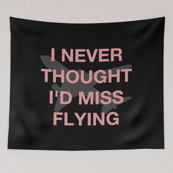 Item preview, I never thought I'd miss flying - Covid Business Travel [gray,pink] designed and sold by bellatierra.