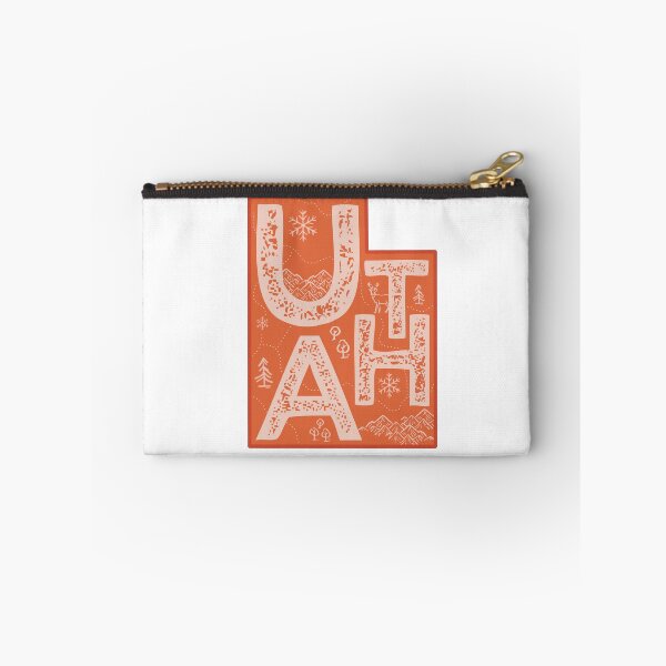 Item preview, Utah Map Typography Red designed and sold by HelloGentry.