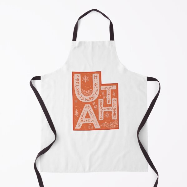 Item preview, Utah Map Typography Red designed and sold by HelloGentry.