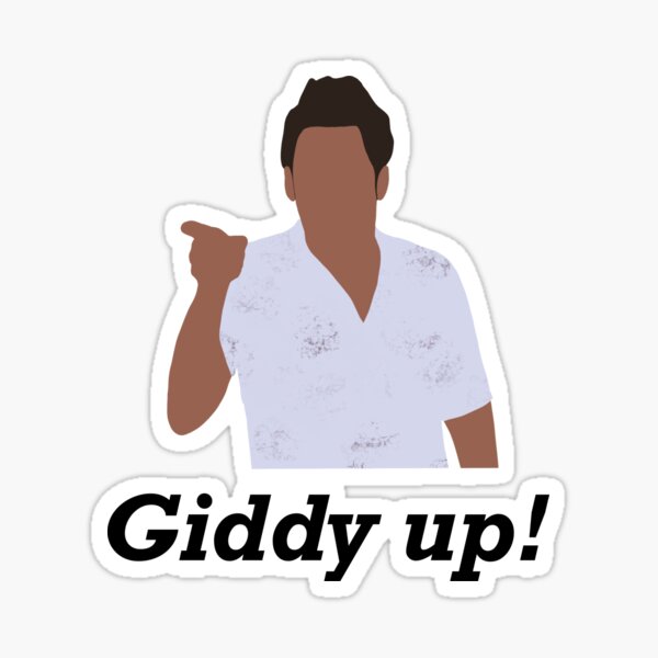 Seinfeld Kramer Giddy Up Sticker