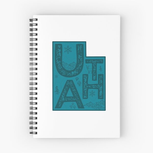 Item preview, Utah Map Typography Navy designed and sold by HelloGentry.