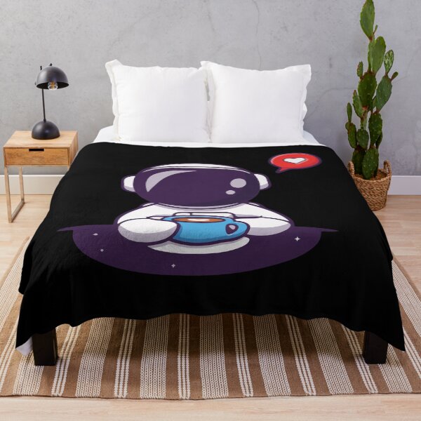 Item preview, Cute funny astronaut drinking coffee funny space designed and sold by Cutefy.