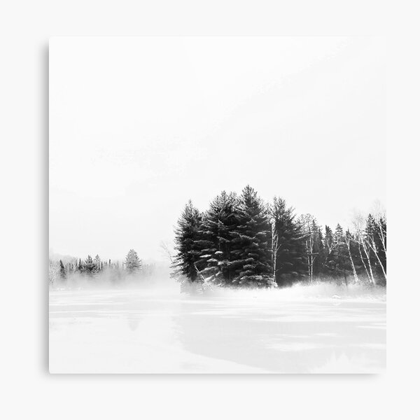 Burnt River in the Winter Metal Print